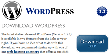 Download Wordpress 2.2