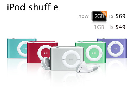Ipod Shuffle  Memory on 1gb Ipod Shuffle Is Now  49 And New Model 2gb For  69