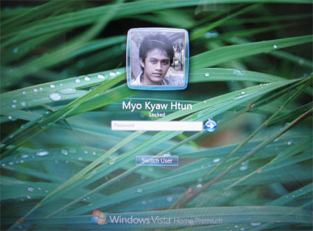 windows vista. Windows Vista Logon Screen