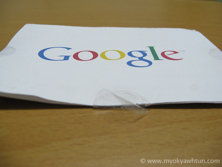 Adsense PIN Mail (Back side)