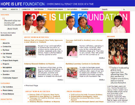 Hope Is Life Foundation Hope Is Life Foundation