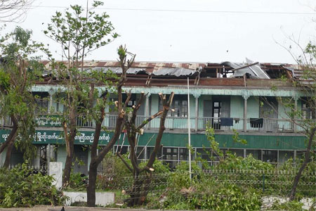 school destroyed by Nargis school destroyed by Nargis