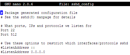 SSH Port SSH Port