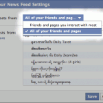 Facebook newsfeed