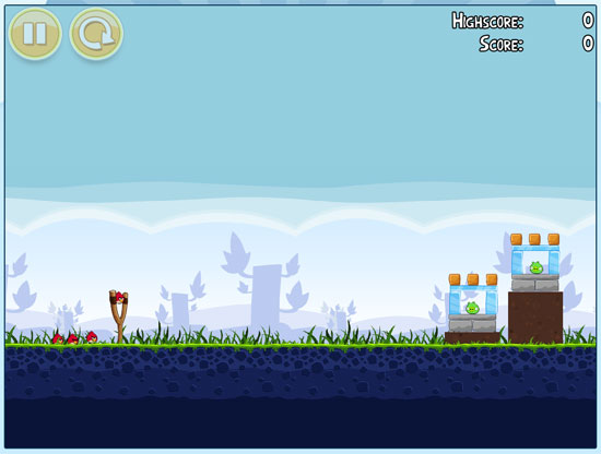 angry-birds Angry birds on Google Chrome
